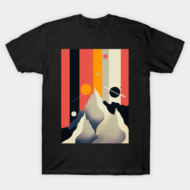 The grey space peaks T-Shirt by Swadeillustrations